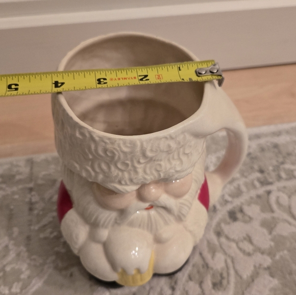 Vintage 1960s-1970s Santa Claus with beer mug stein ceramic decoration - Picture 9 of 9